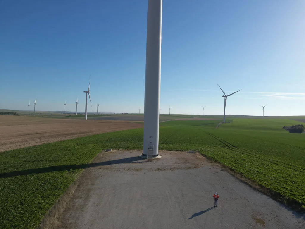 Parc éolien pour le projet AVIAIRE Écosphère